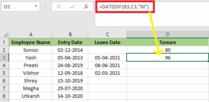 Read more about the article Excel Tenure Formula: A Guide